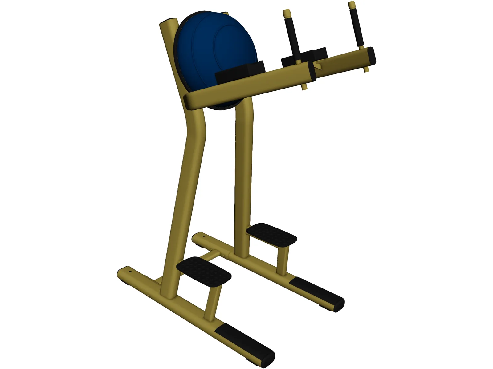 Leg Raise Machine 3D Model main preview