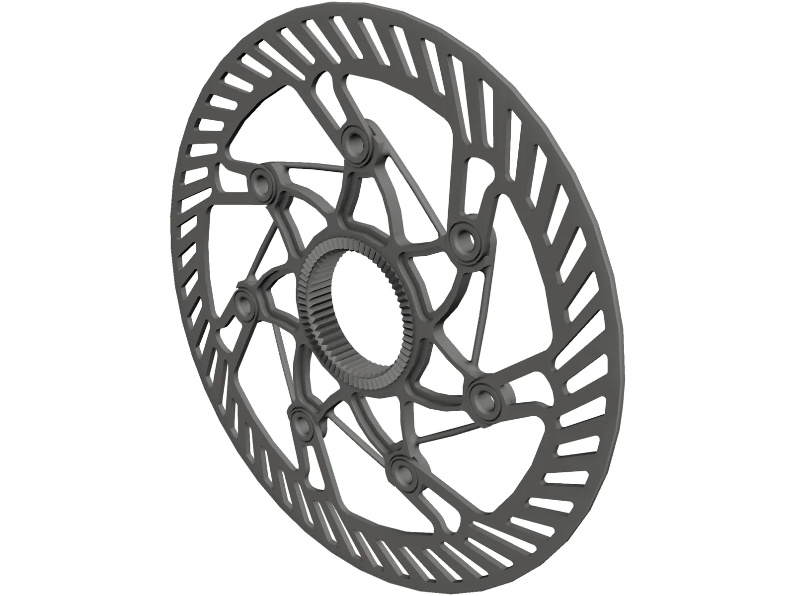 Center Lock Brake Rotor 3D Model main preview