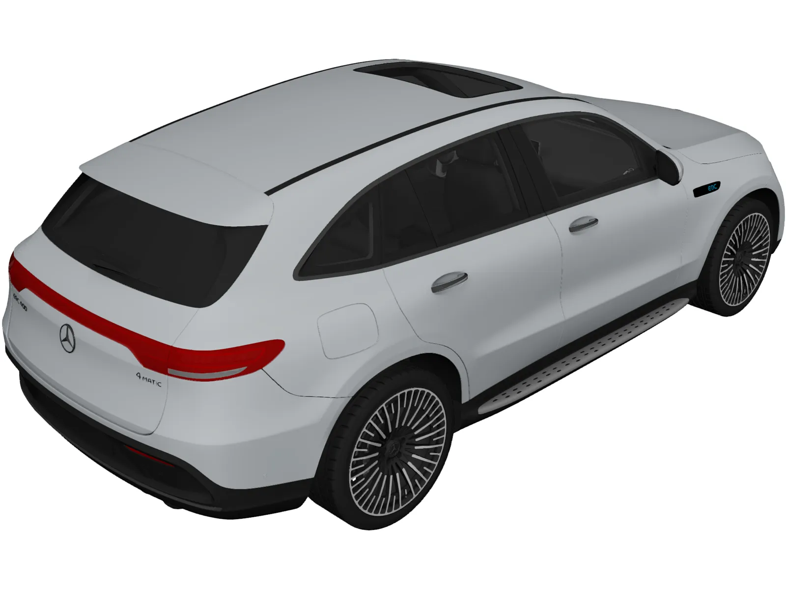 Mercedes-Benz EQC 400 (2020) 3D Model main preview