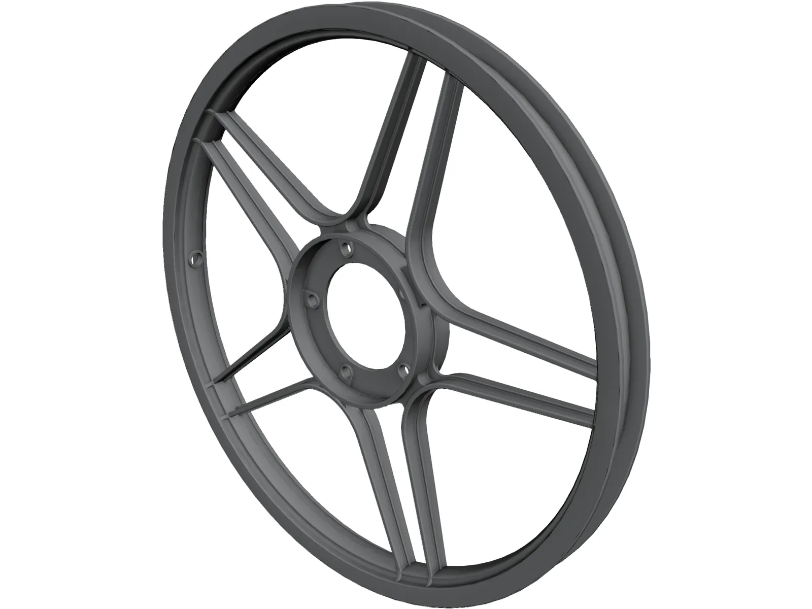 Puch Moped 5-Star Wheel 3D Model main preview