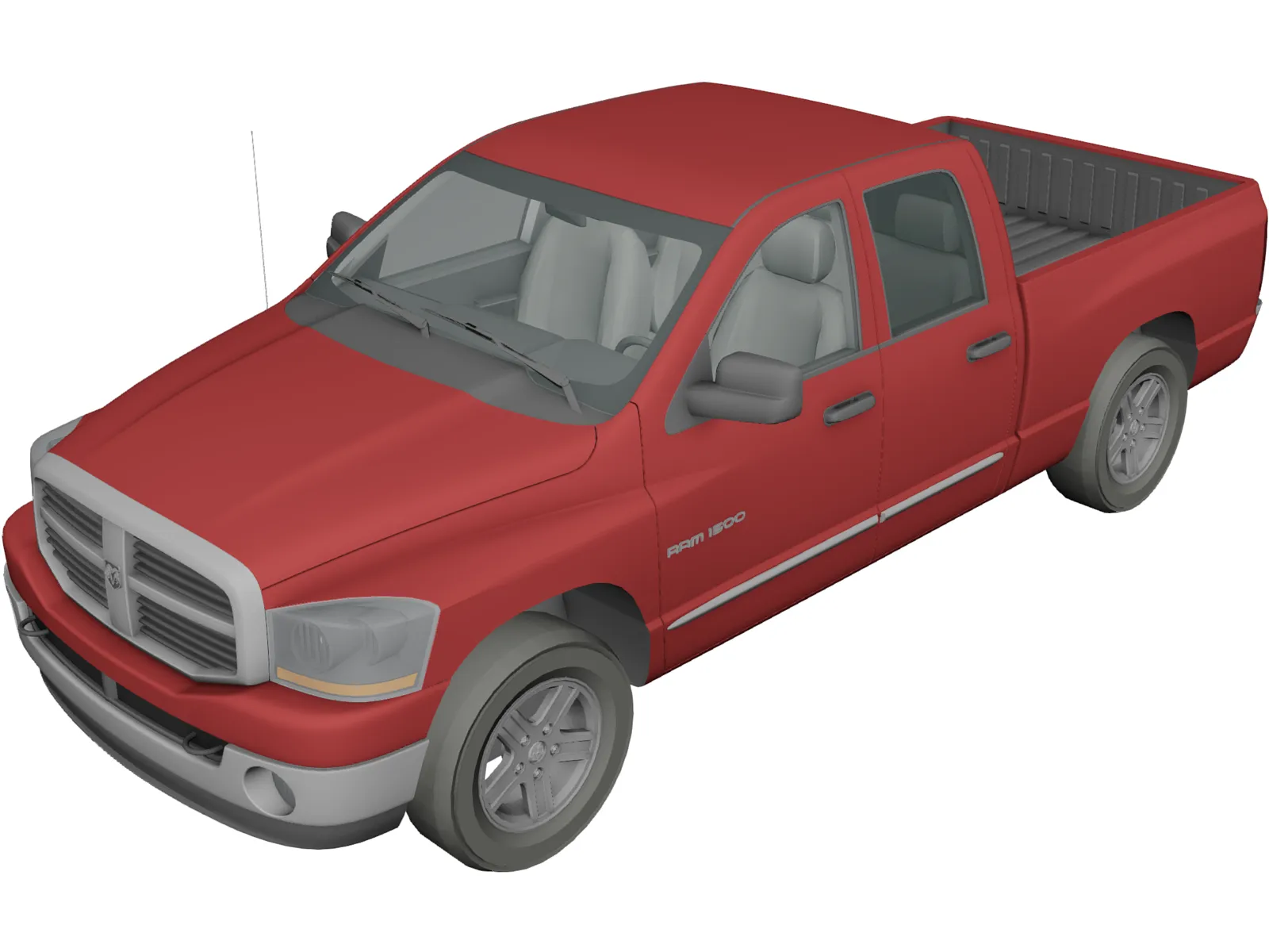 Dodge Ram (2007) 3D Model main preview