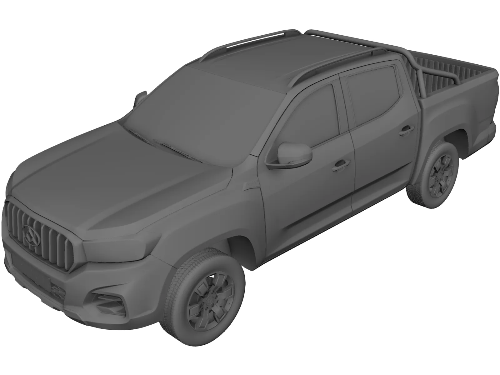 Maxus T60 Double Cab (2017) 3D Model main preview
