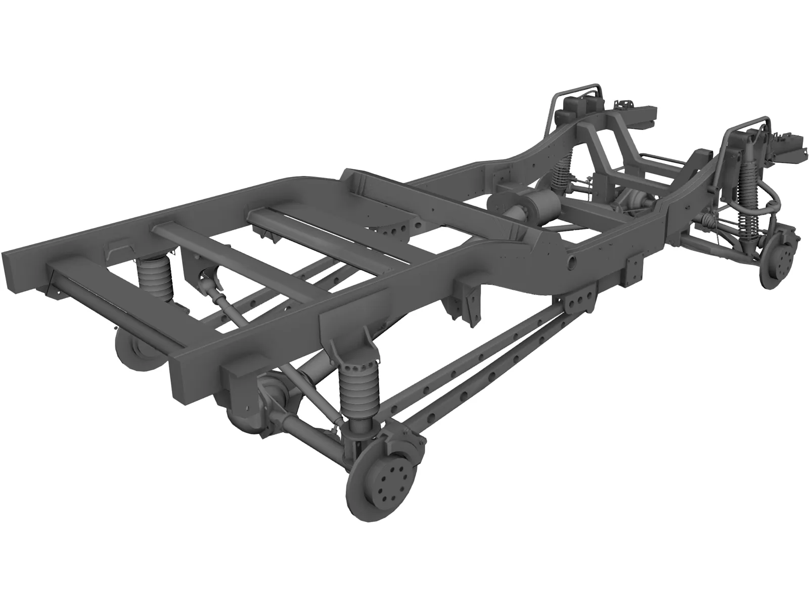 Suspension Independnt Lifted Kit 3D Model main preview