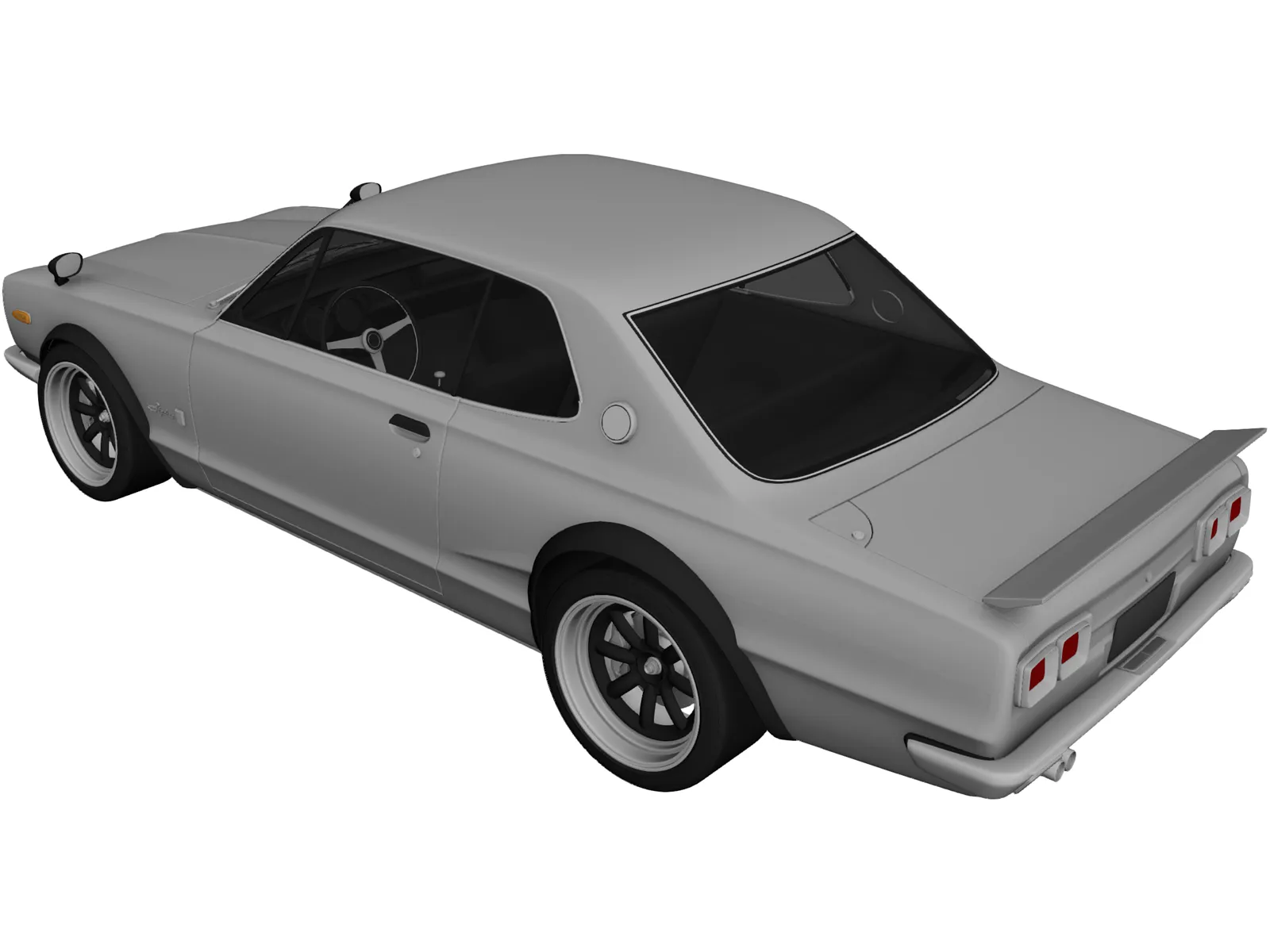 Nissan Skyline 2000GT-R (1968) 3D Model main preview
