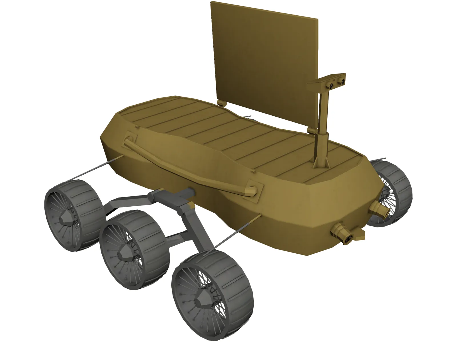 Rover Chandrayaan 3D Model main preview