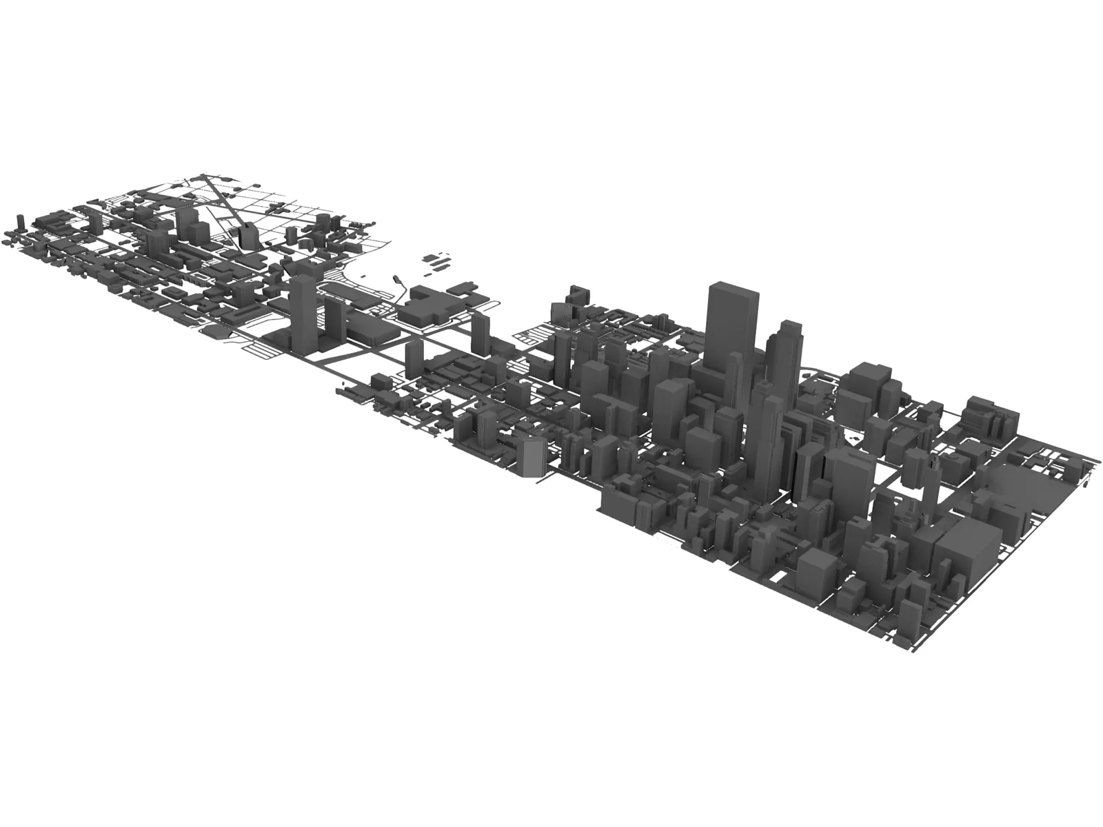 Philadelphia City 3D Model main preview
