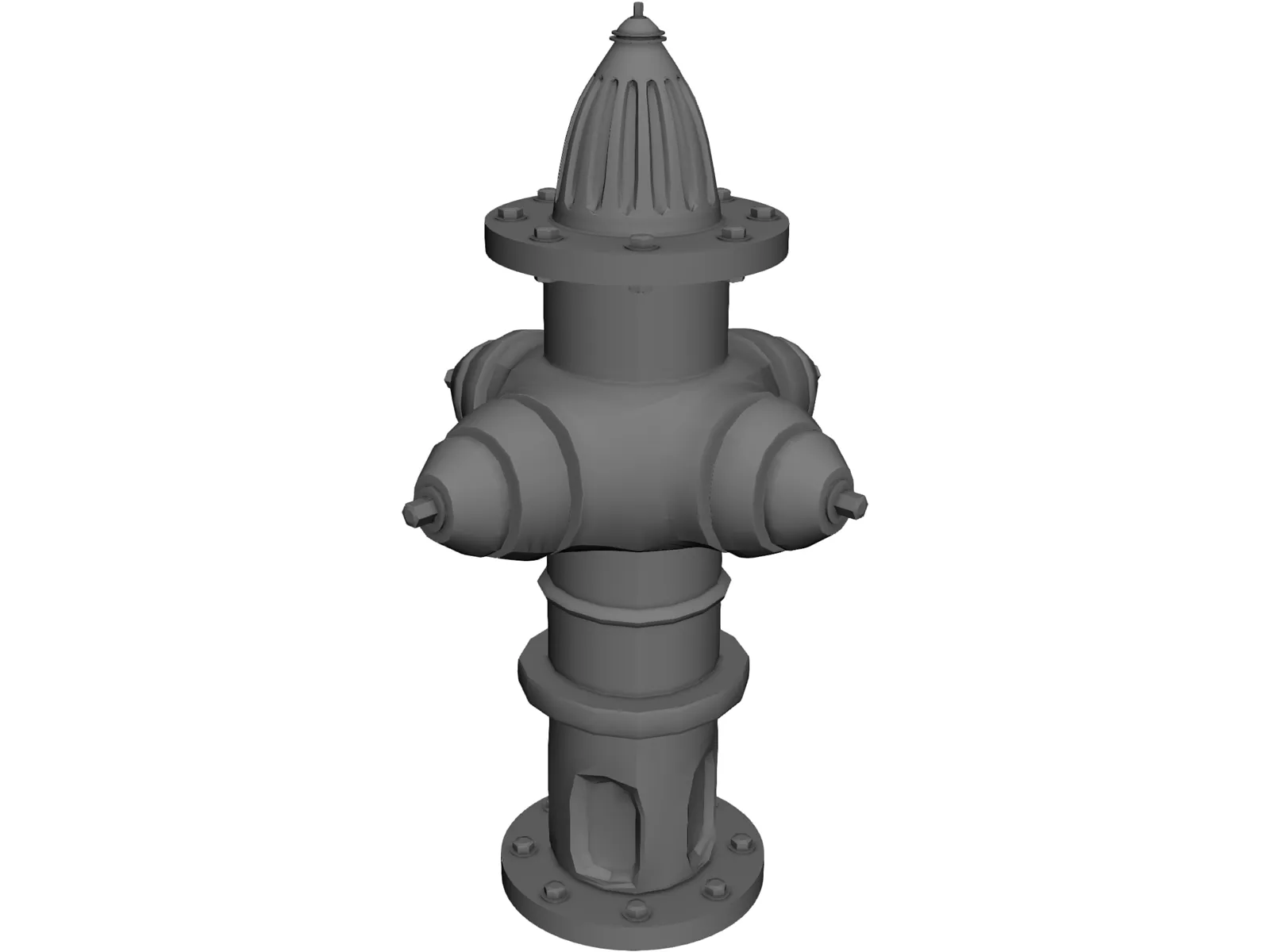 Fire Hydrant 3D Model main preview