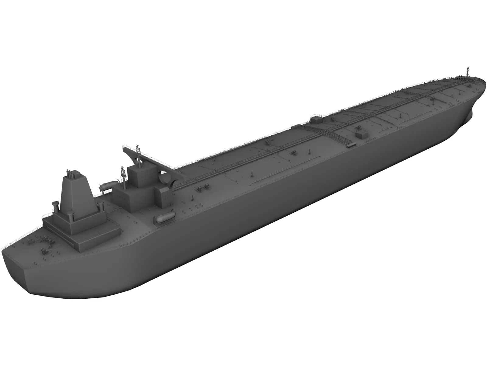 Oil Boat 3D Model main preview