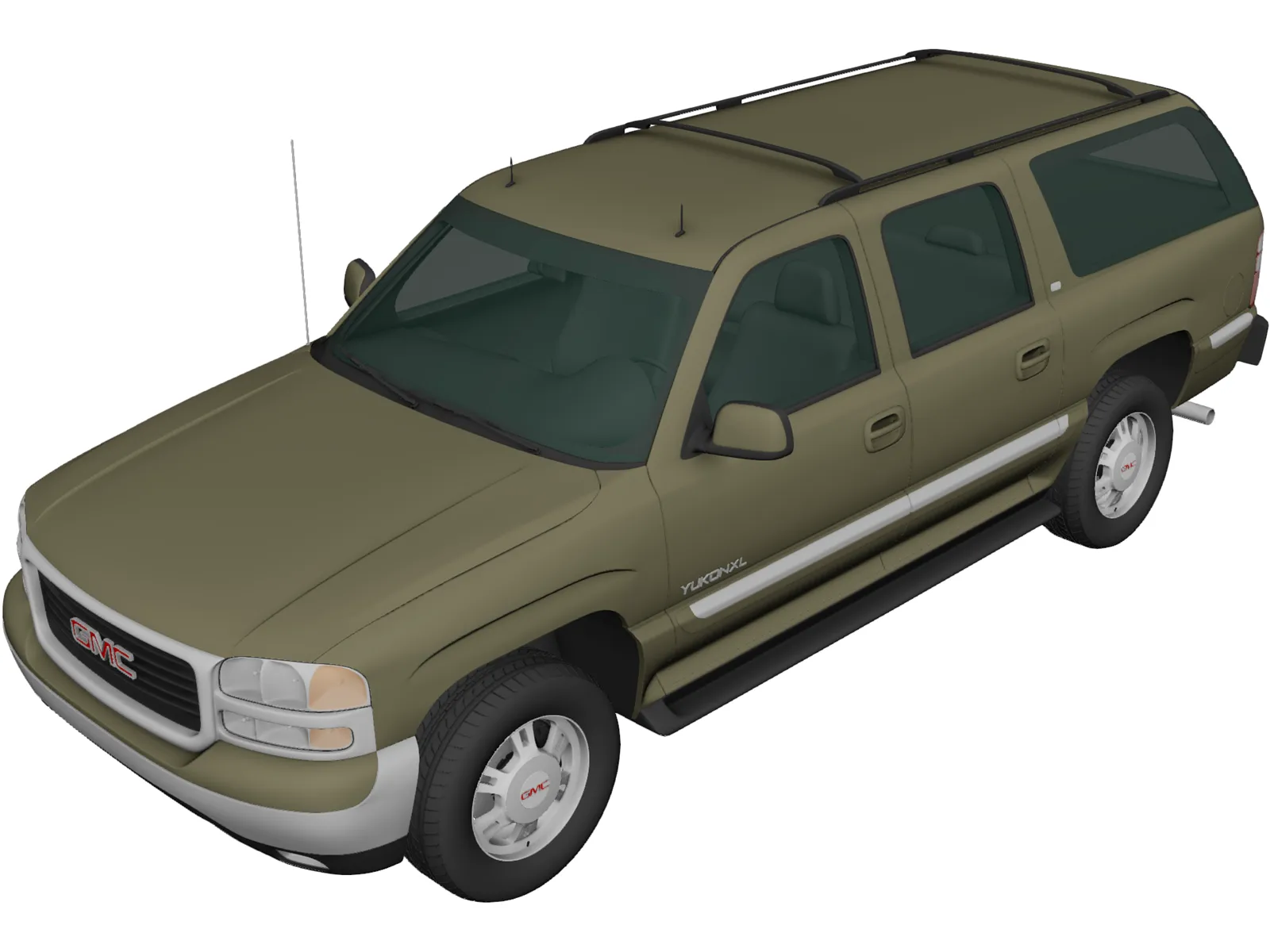 GMC Yukon XL (2000) 3D Model main preview