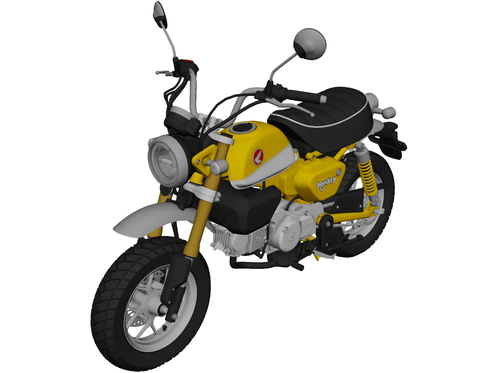 Honda Monkey 125 (2019) 3D Model main preview
