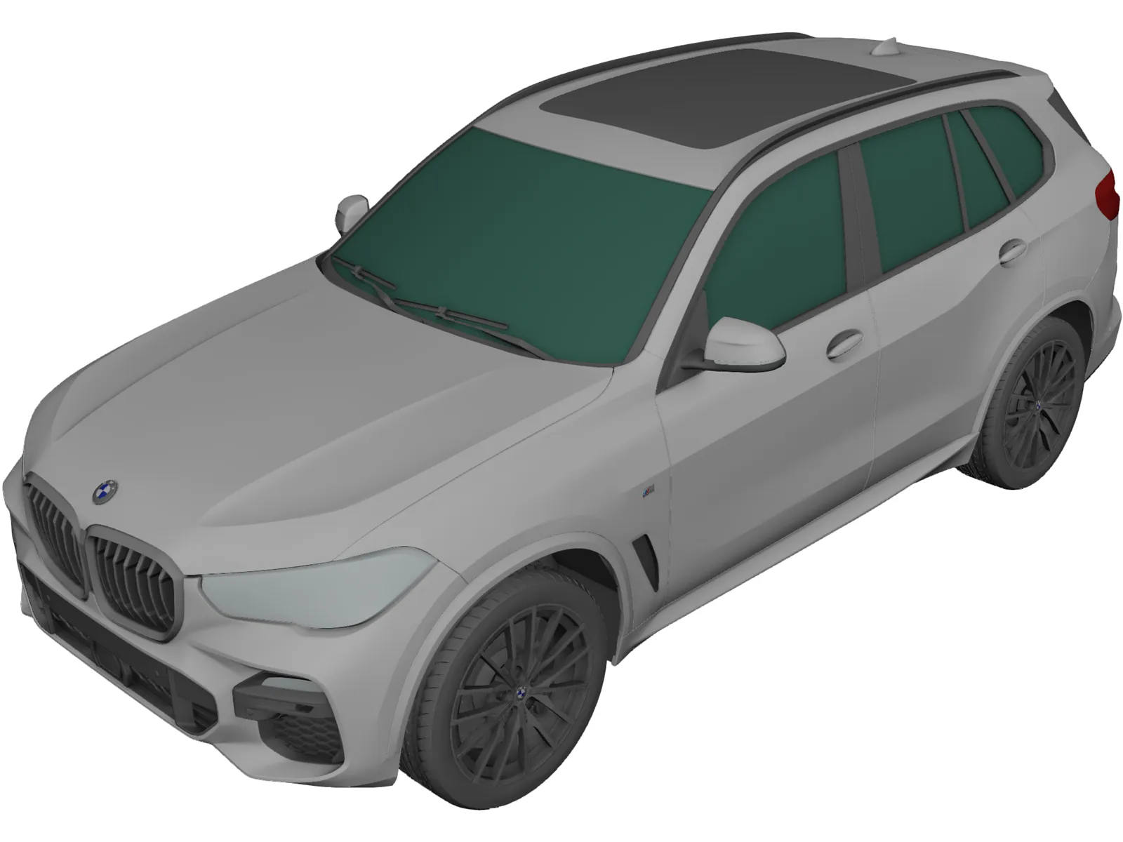 BMW X5 3D Model main preview