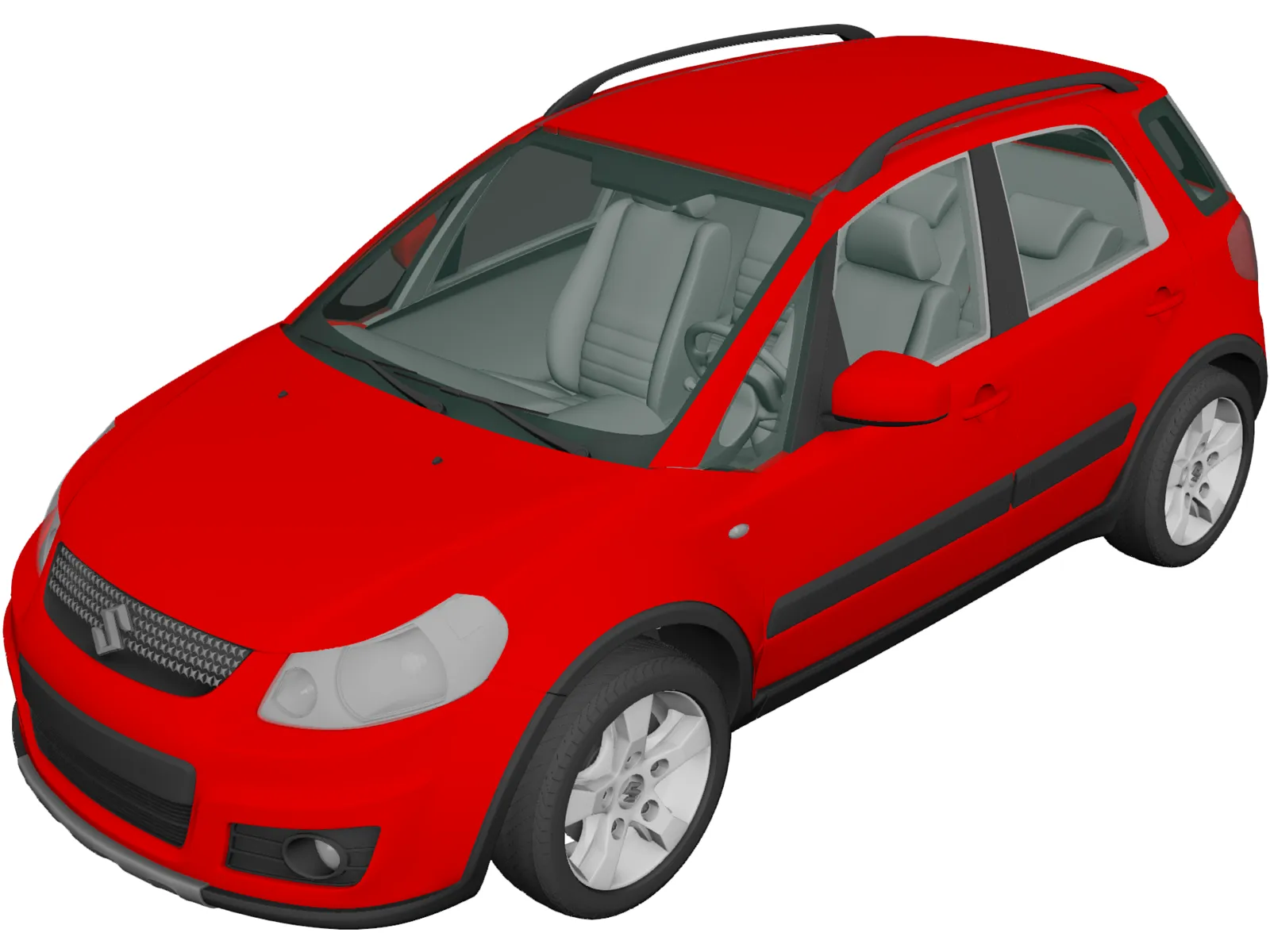 Suzuki SX4 (2010) 3D Model main preview