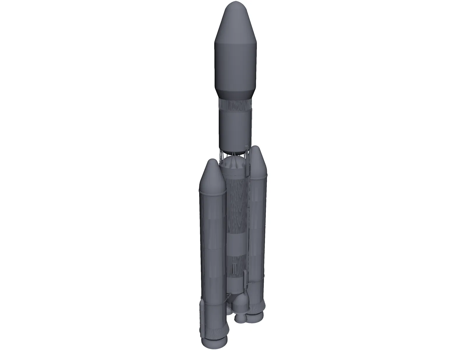 GSLV Mk III 3D Model main preview