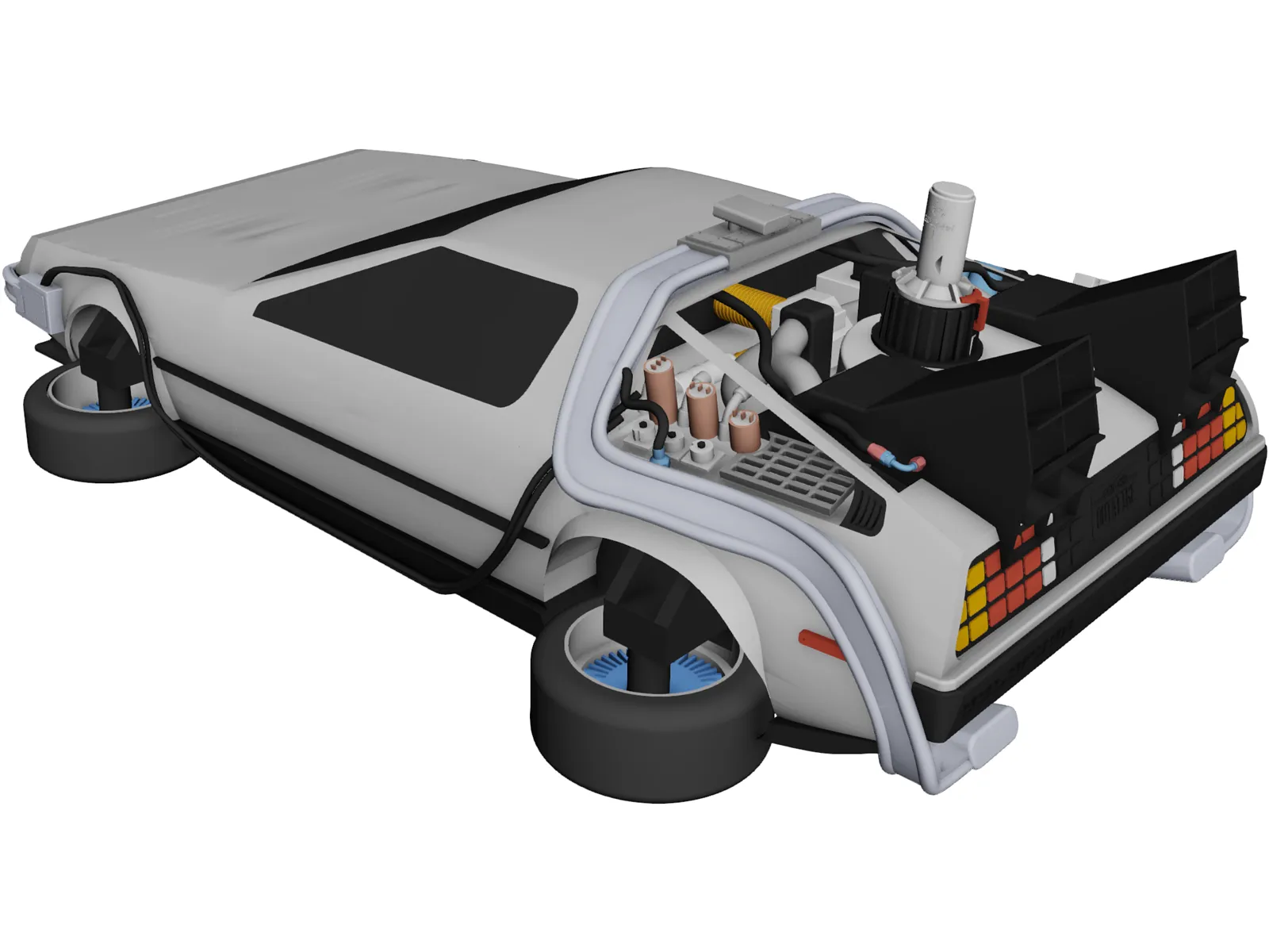 DeLorean DMC-12 3D Model main preview