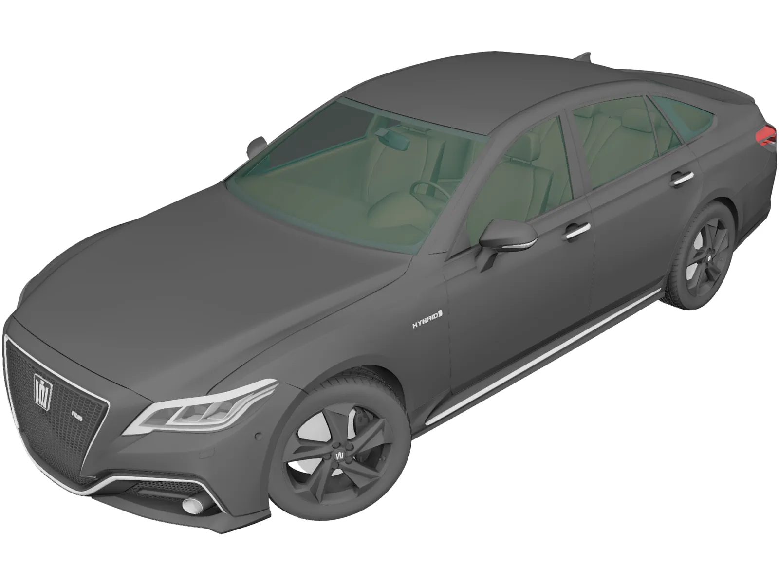 Toyota Crown RS Advance (2018) 3D Model main preview
