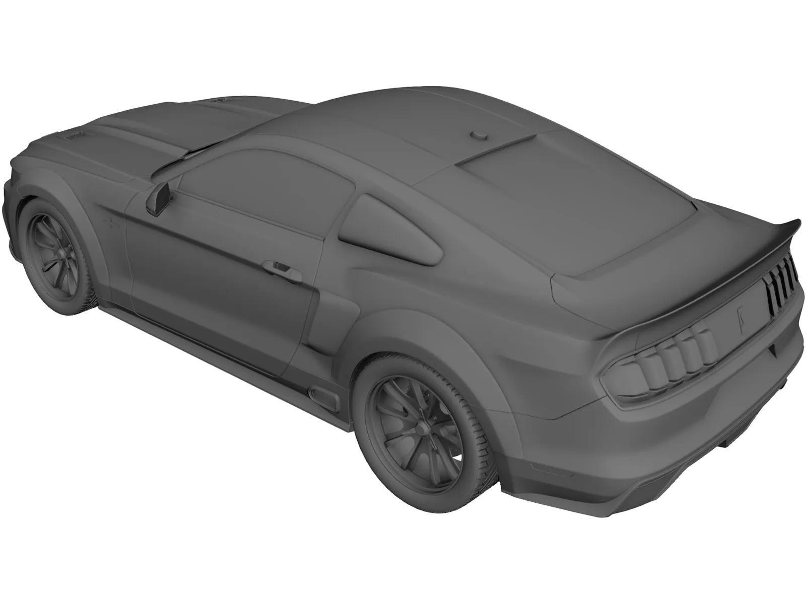 Ford Mustang GT500 Eleanor (2015) 3D Model main preview