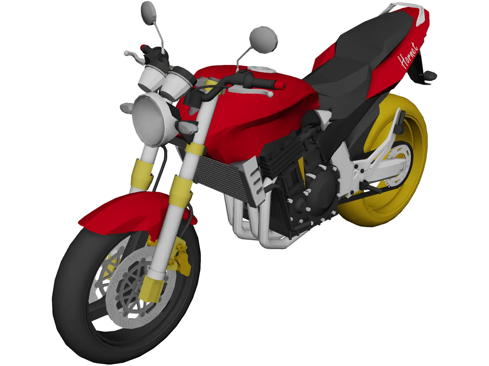 Honda Hornet CBF600 3D Model main preview