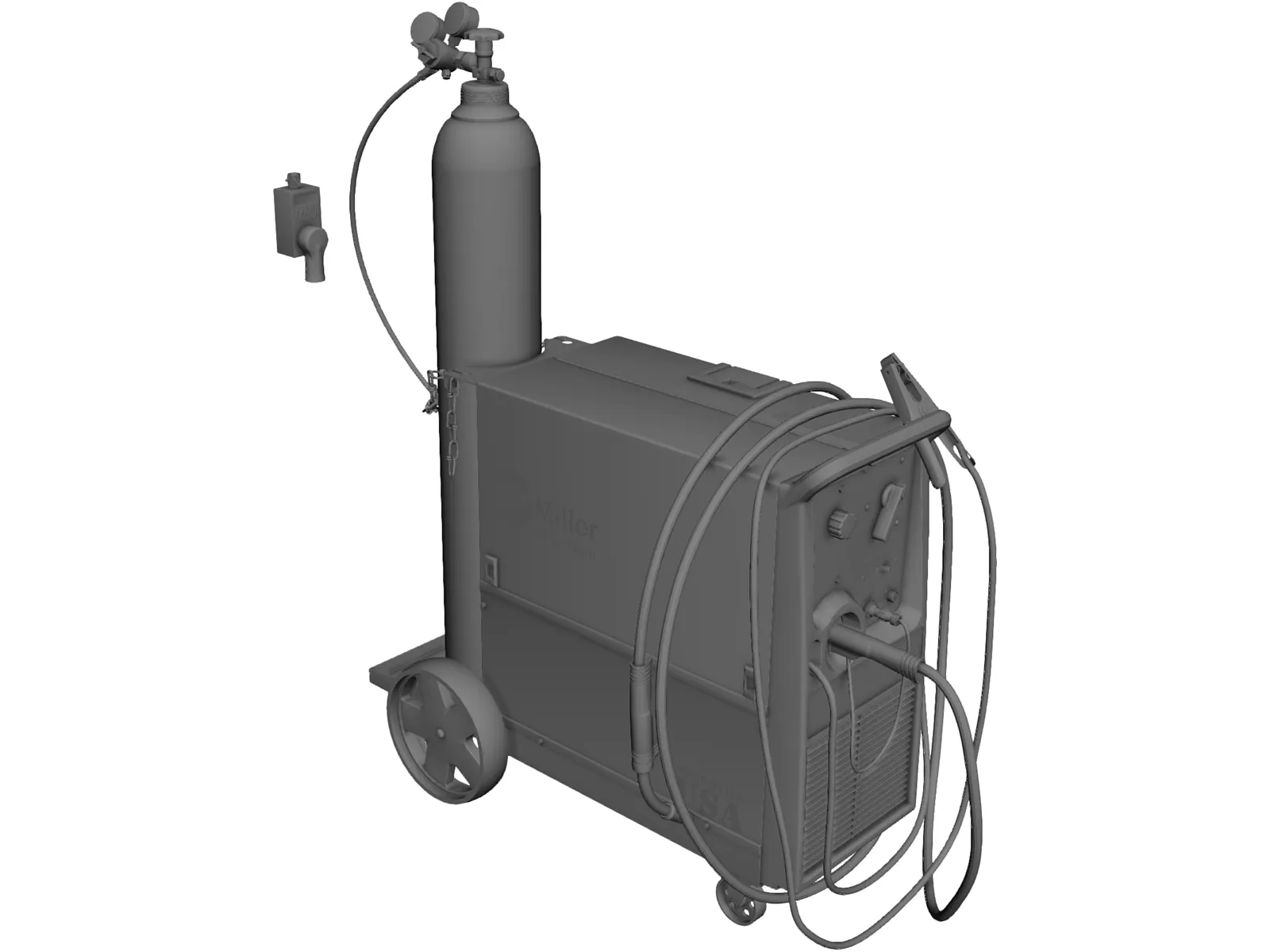 MillerMatic 210 Mig Welder 3D Model main preview