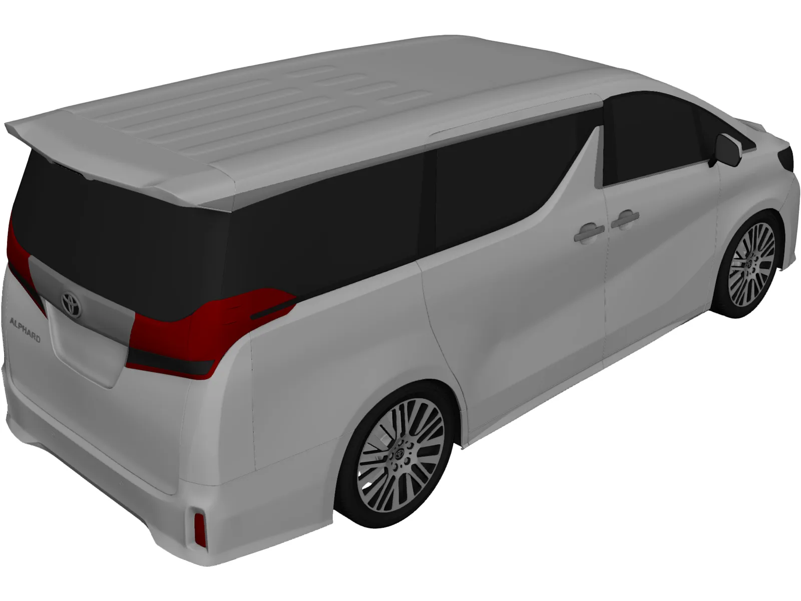 Toyota Alphard (2016) 3D Model main preview