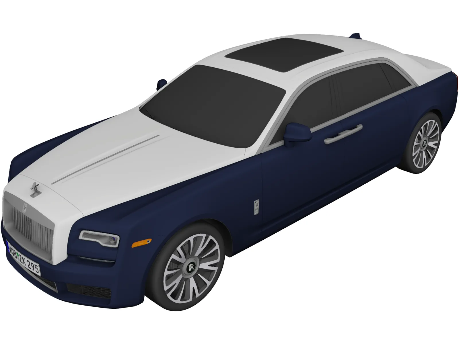 Rolls-Royce Ghost (2018) 3D Model main preview