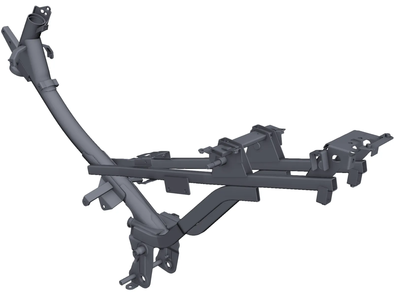 Chassis Motorcycle 3D Model main preview