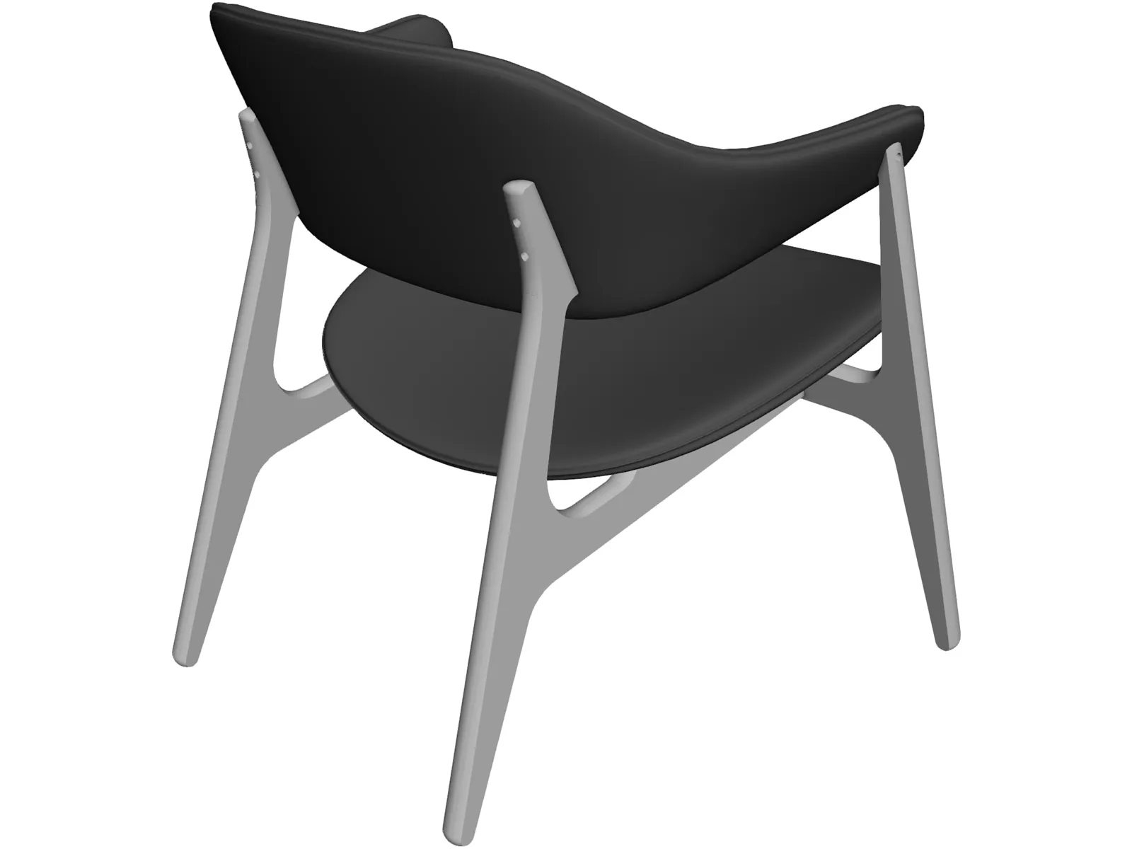 Span Lounge Chair 3D Model main preview