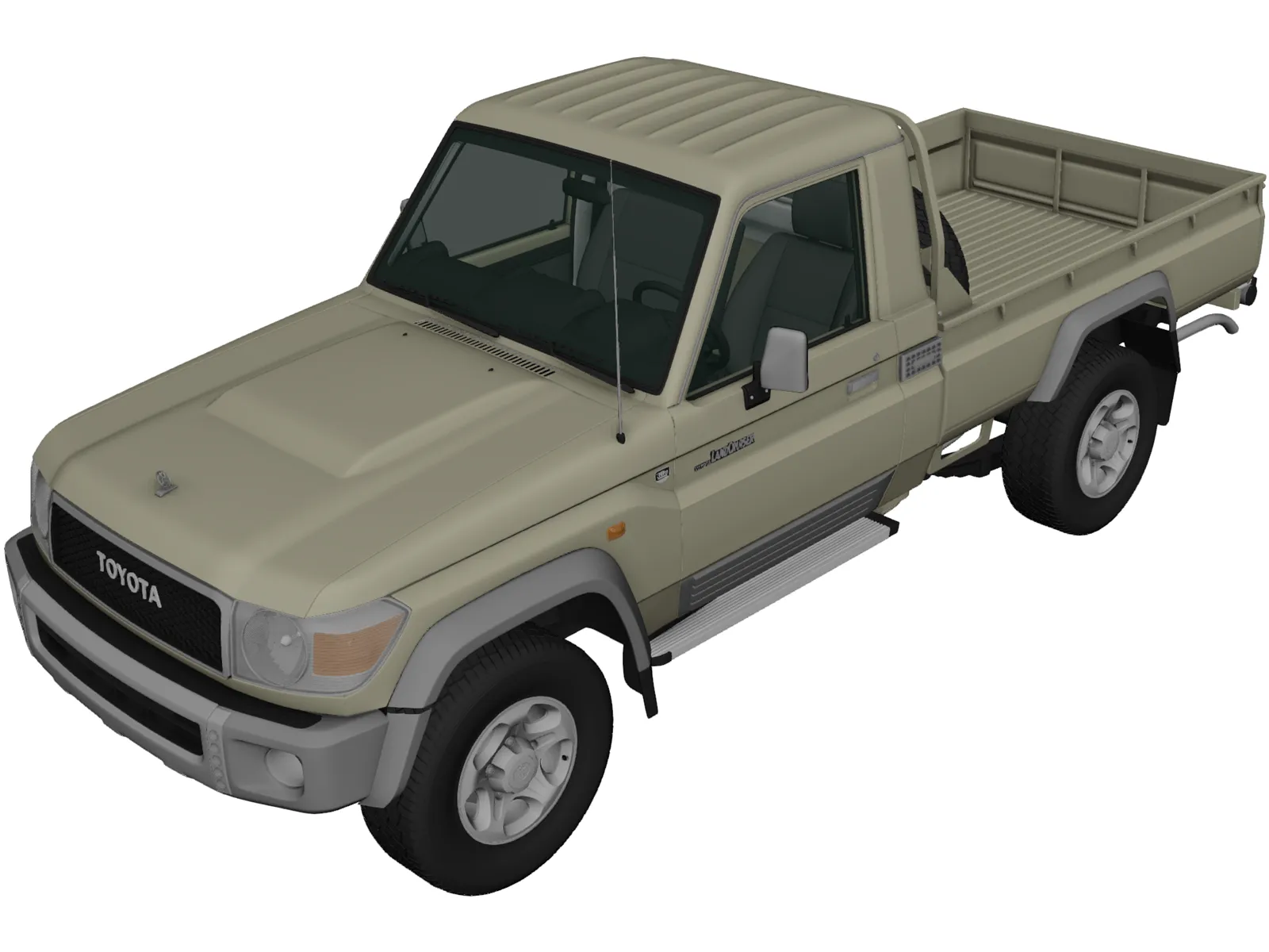 Toyota Land Cruiser [J79] (2007) 3D Model main preview