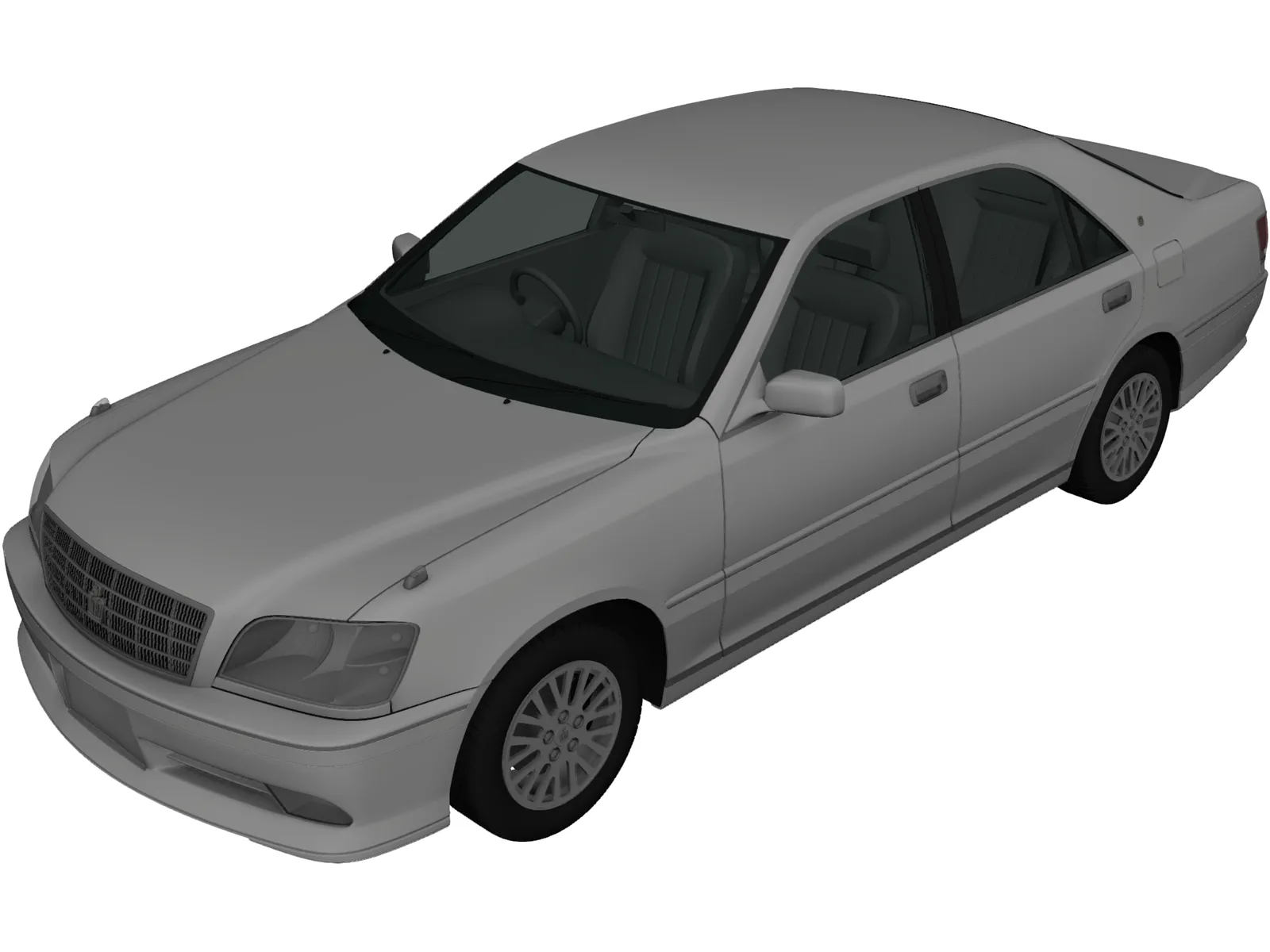 Toyota Crown S170 (2001) 3D Model main preview