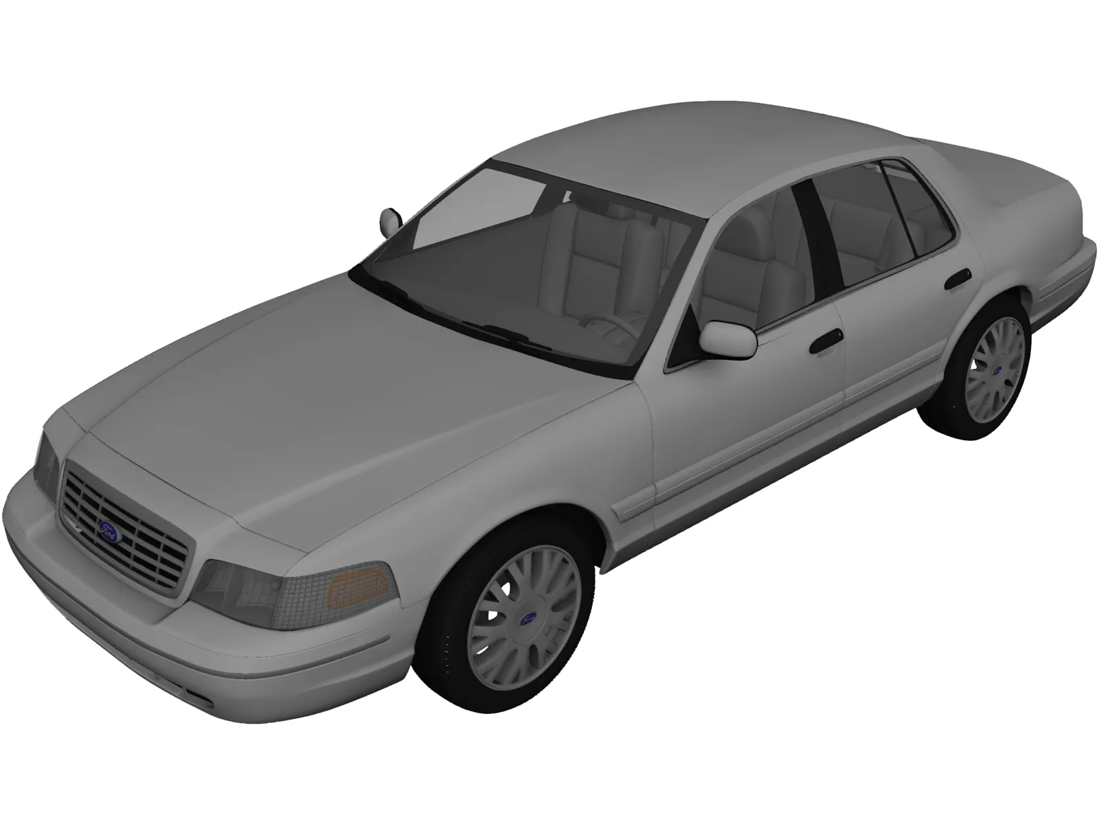 Ford Crown Victoria (2005) 3D Model main preview