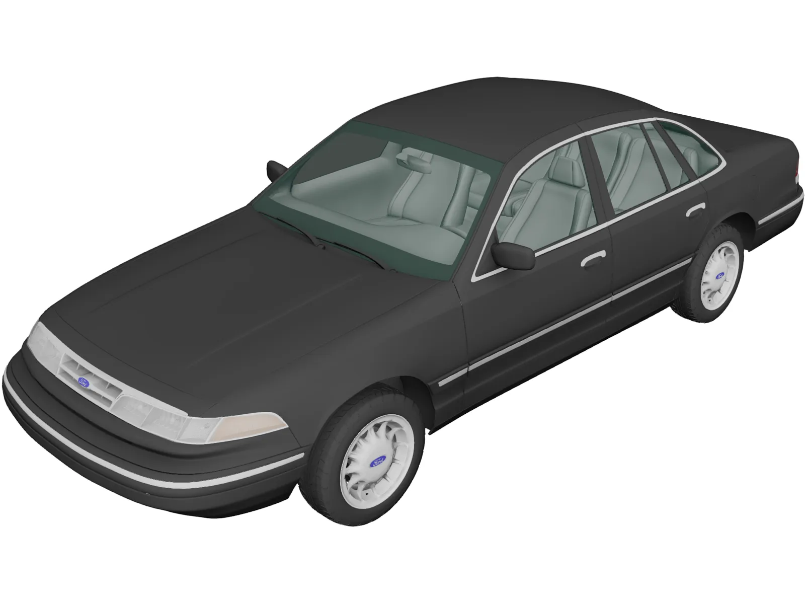 Ford Crown Victoria (1995) 3D Model main preview