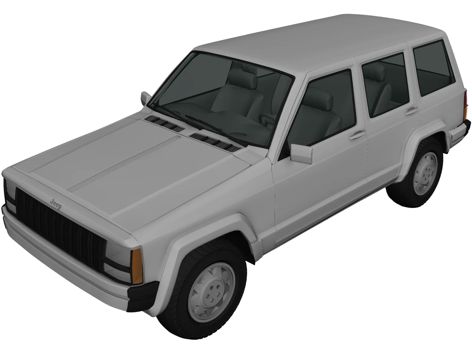 Jeep Cherokee XJ (2000) 3D Model main preview