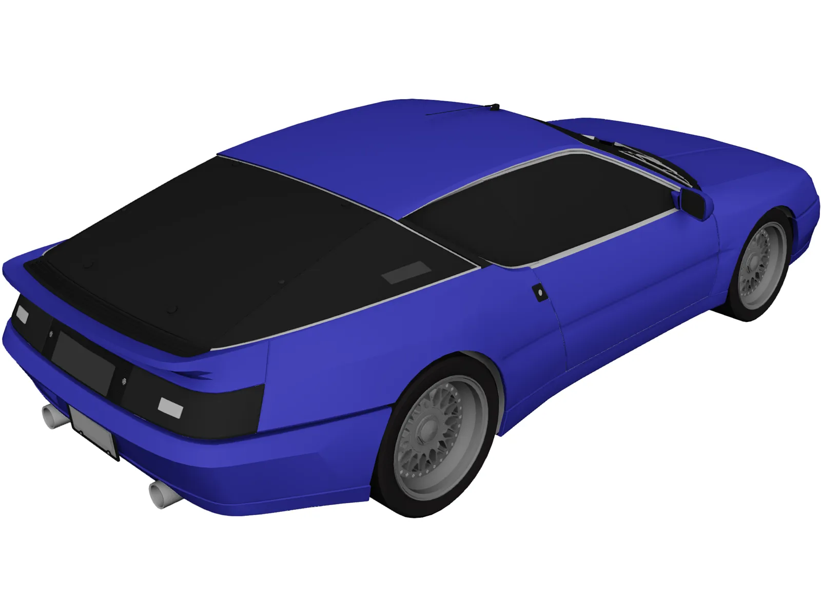 Renault Alpine (1990) 3D Model main preview