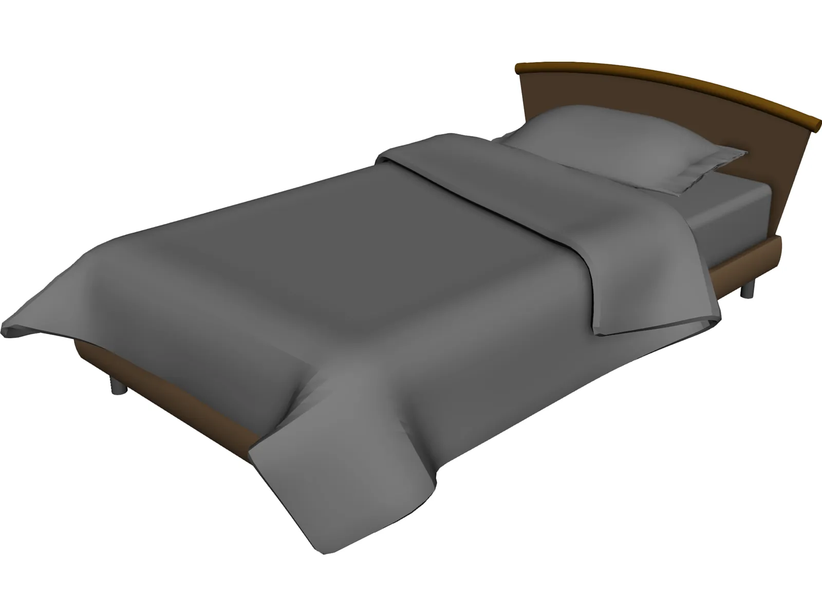 Bed 3D Model main preview