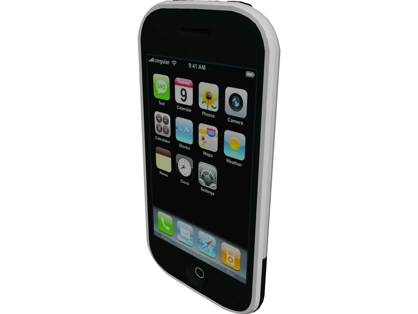 Apple iPhone 3D Model main preview
