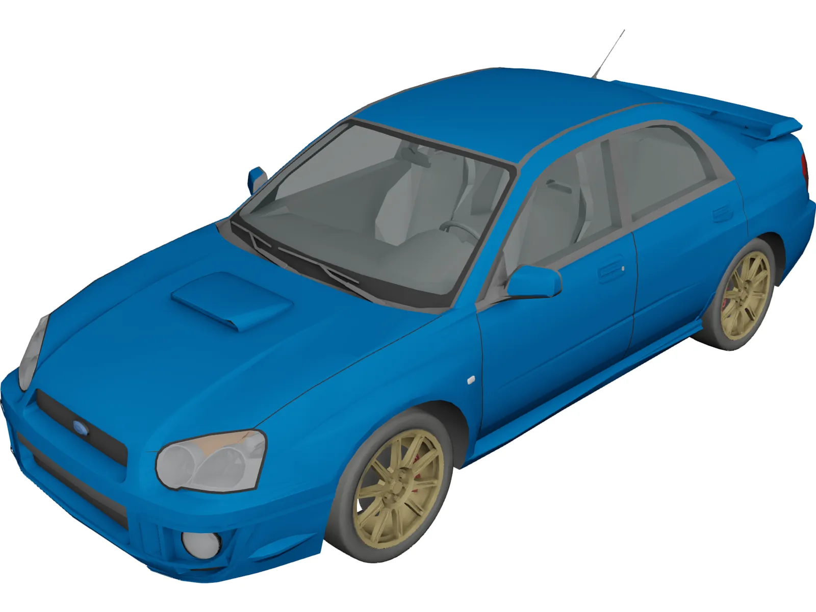 Subaru Impreza 3D Model main preview
