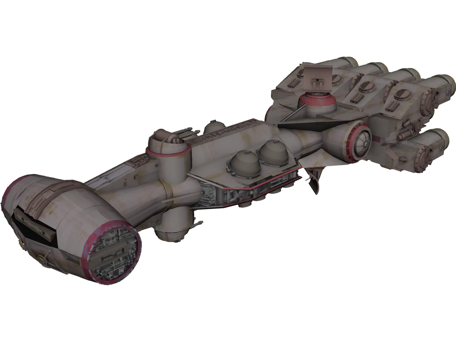Star Wars Corvette 3D Model main preview