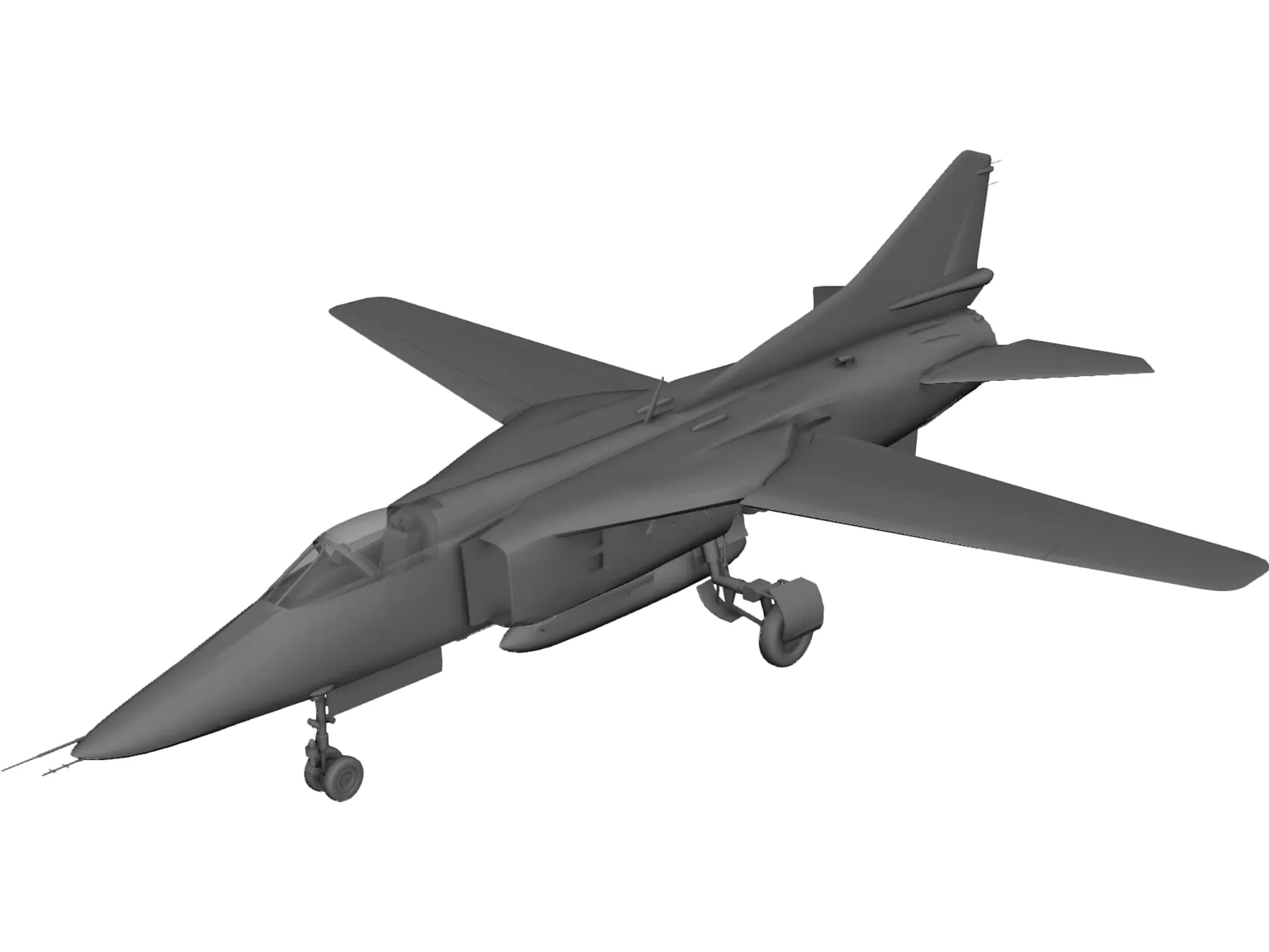 MiG-27 Mikoyan 3D Model main preview