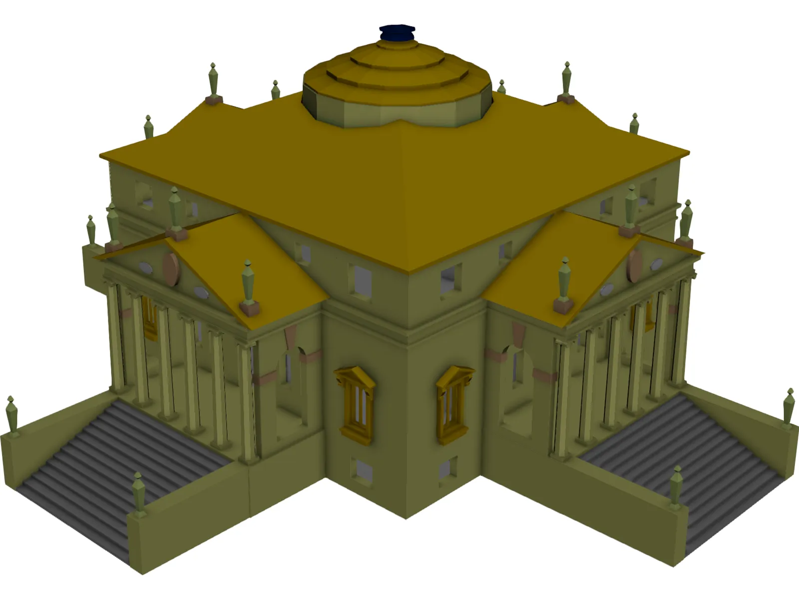 Villa Rotonda (Italy) 3D Model main preview