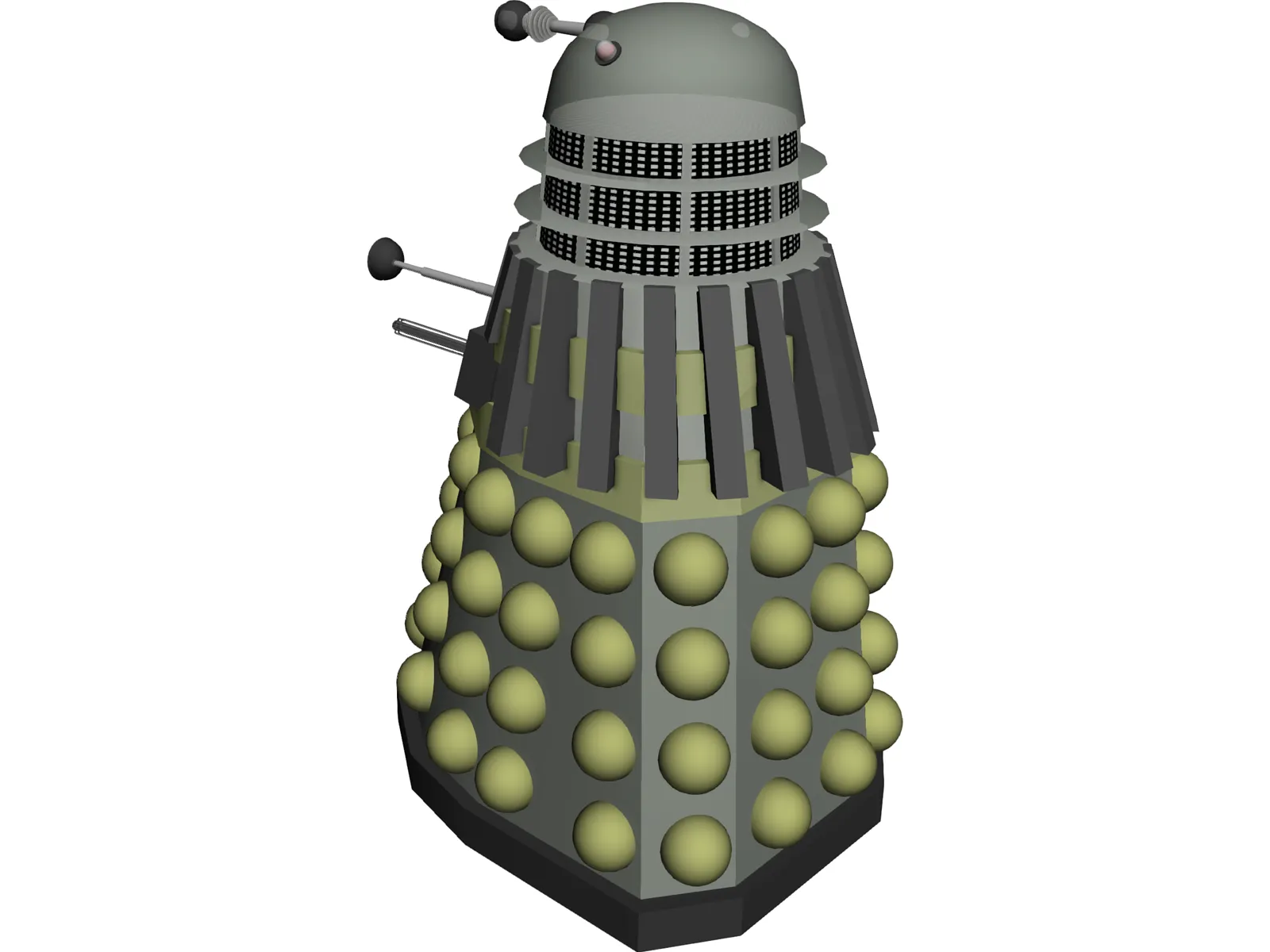 Doctor Who Darlek 3D Model main preview