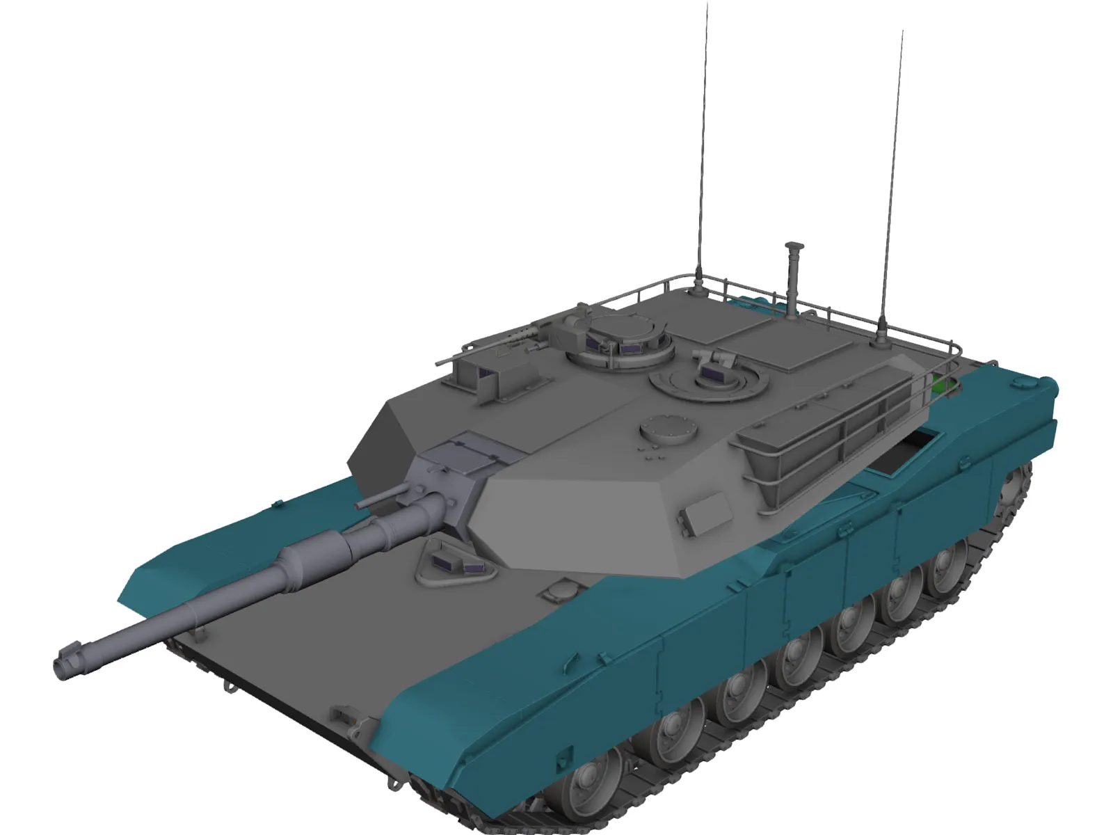 M1 Abrams 3D Model main preview