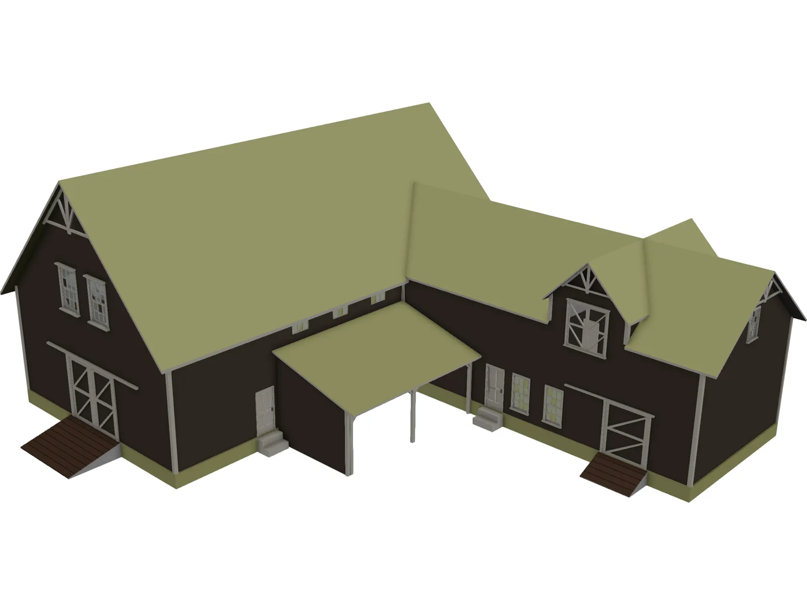 Barn 3D Model main preview