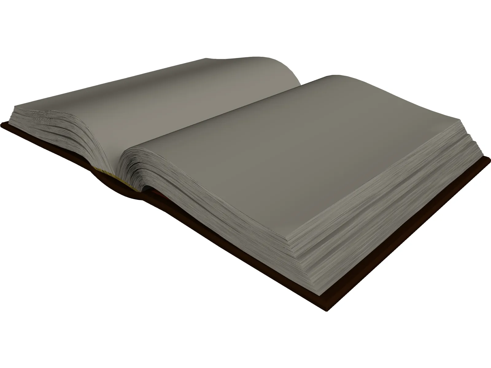 Open Book 3D Model main preview