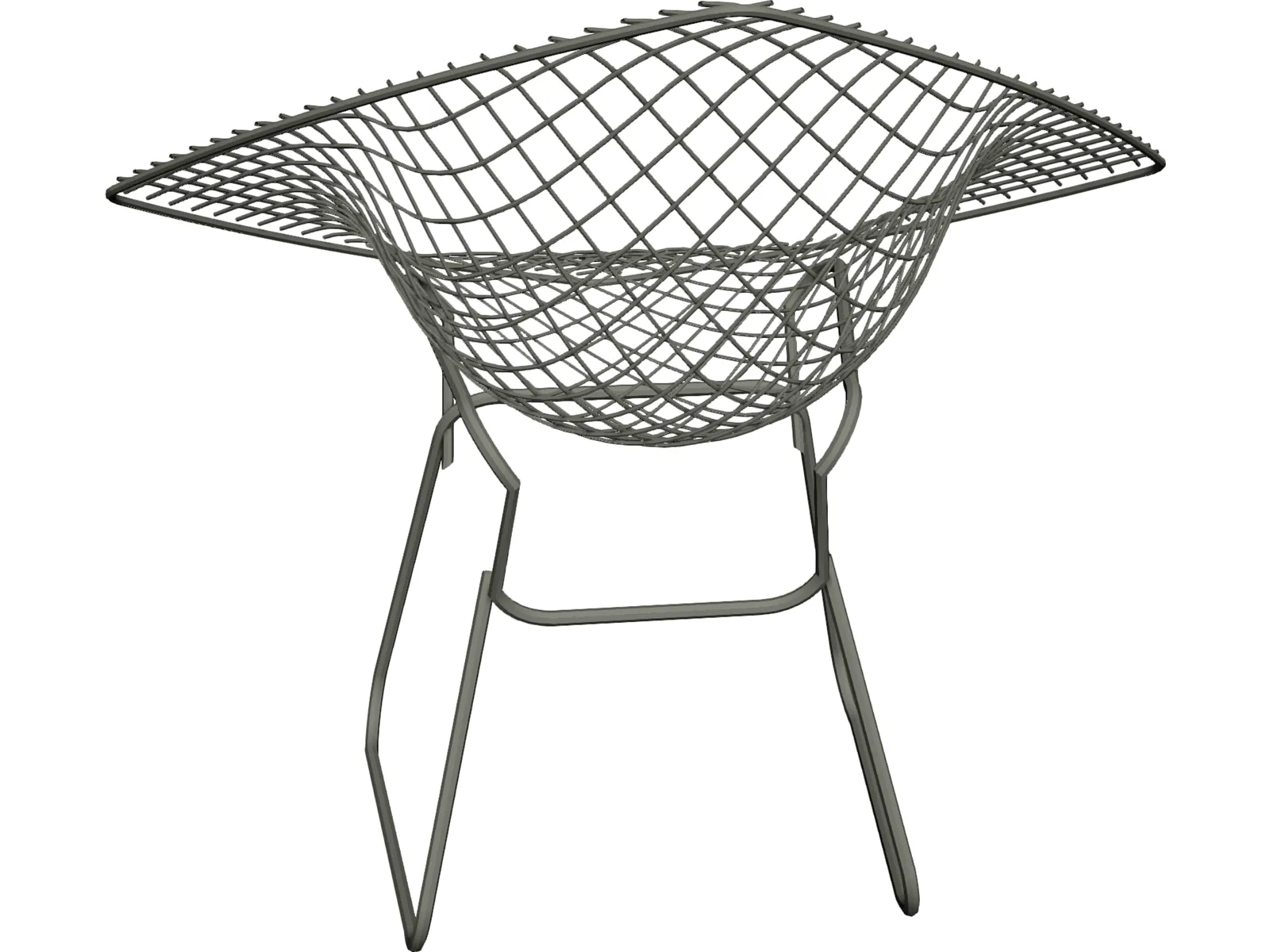 Bertoia Diamond Lounge Chair 3D Model main preview