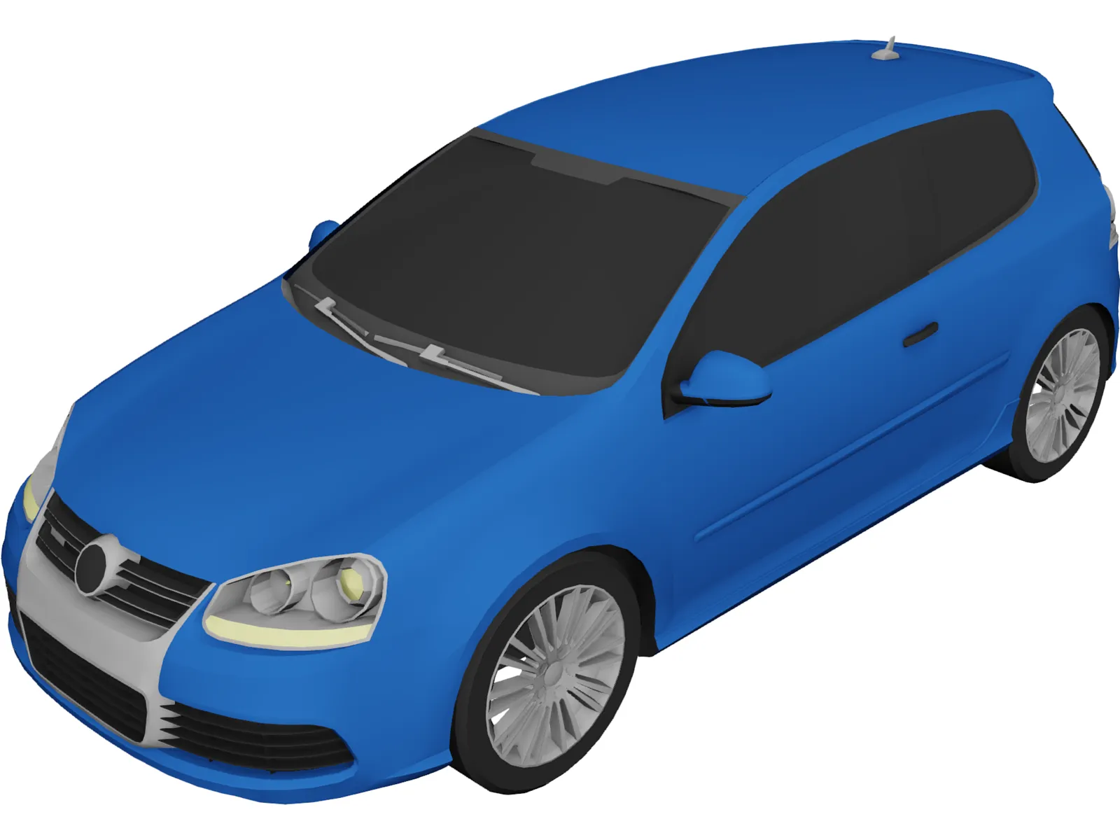 Volkswagen Golf V R32 3D Model main preview