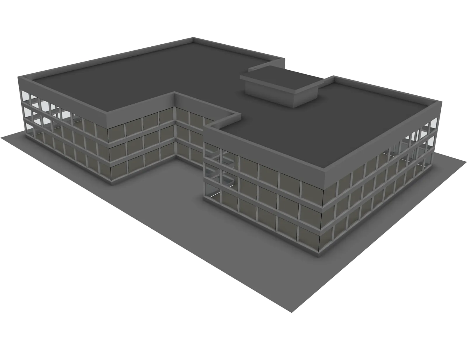 Commercial Center 3D Model main preview