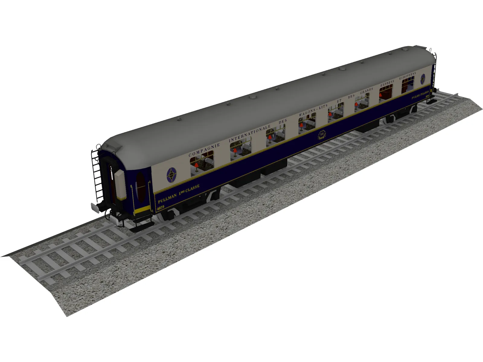 European Express [+Interior] 3D Model main preview