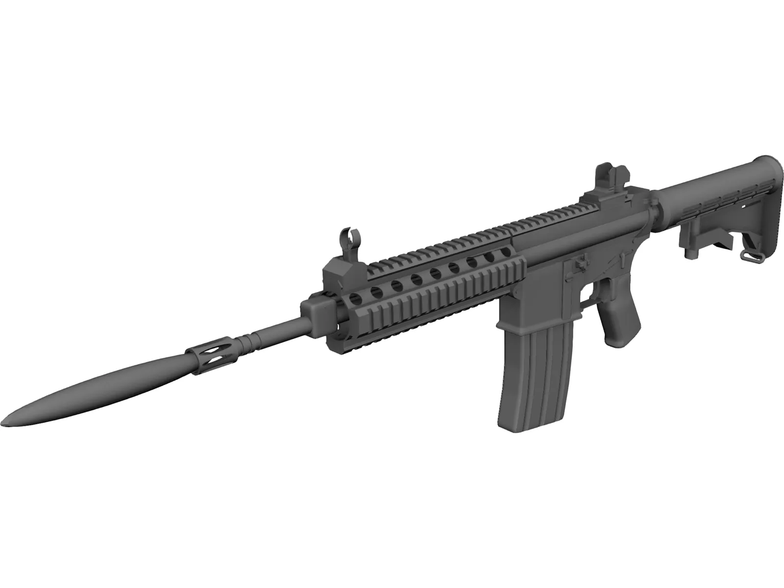 AR-15 3D Model main preview