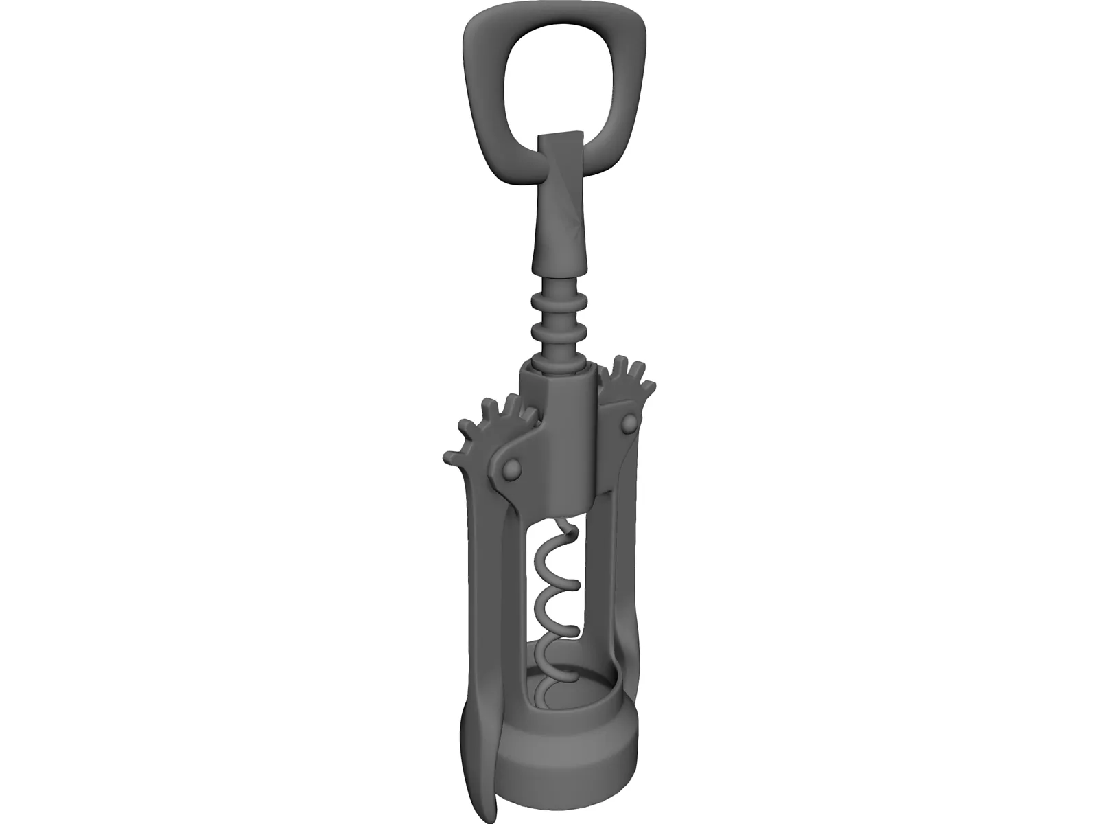 Cork Screw 3D Model main preview