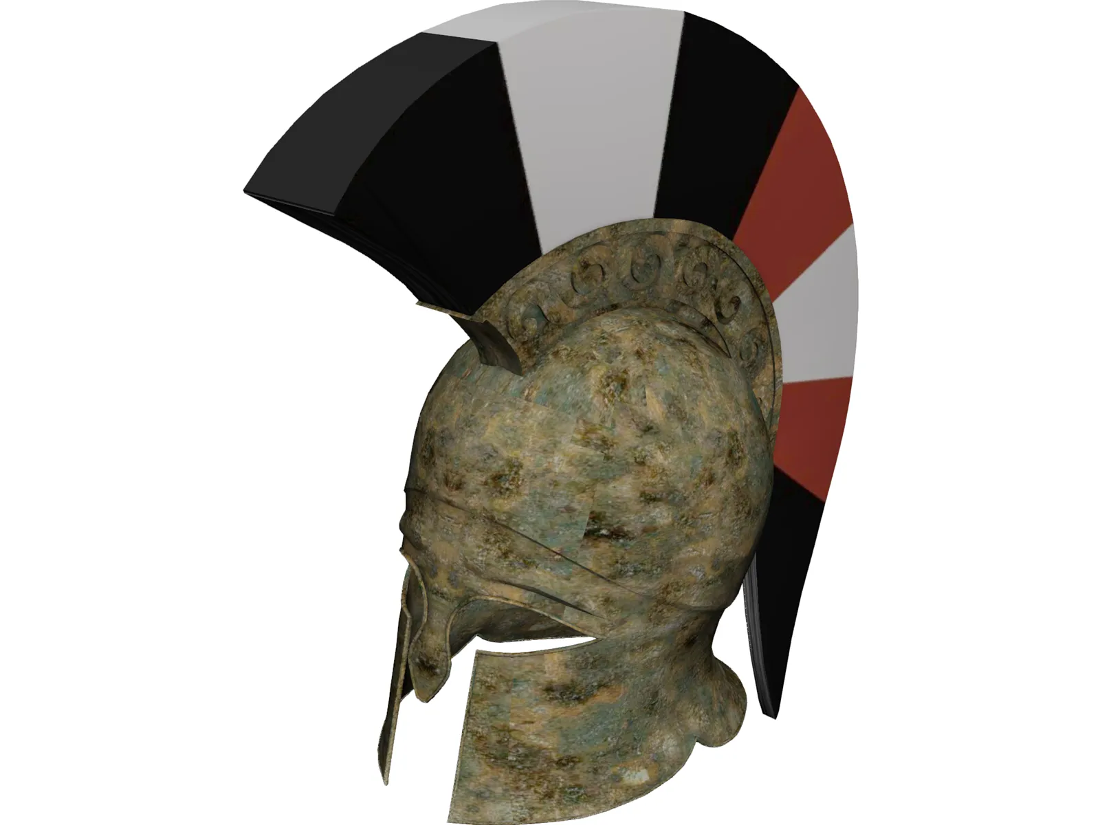 Greek Helmet 3D Model main preview