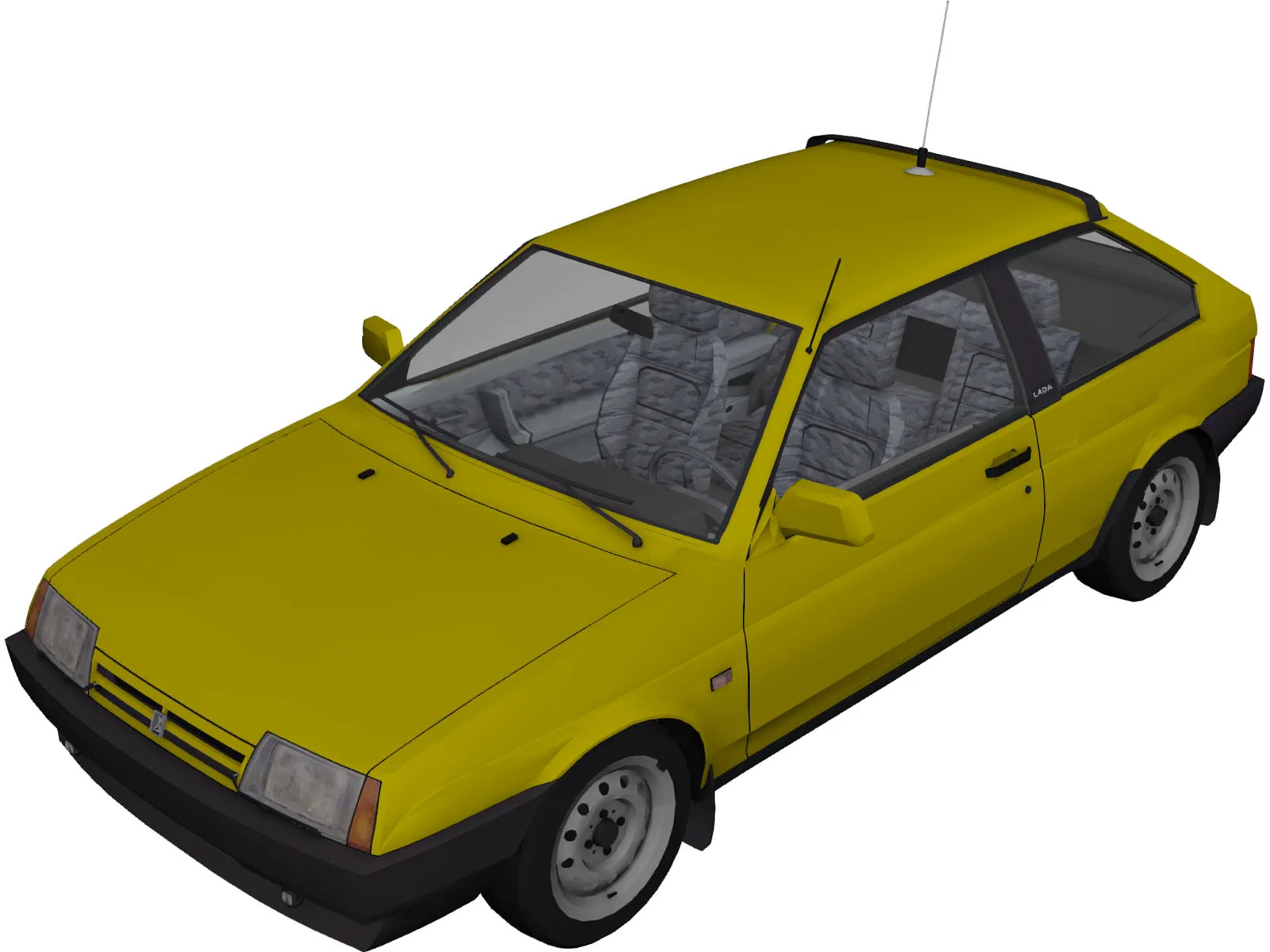 VAZ 2108 3D Model main preview